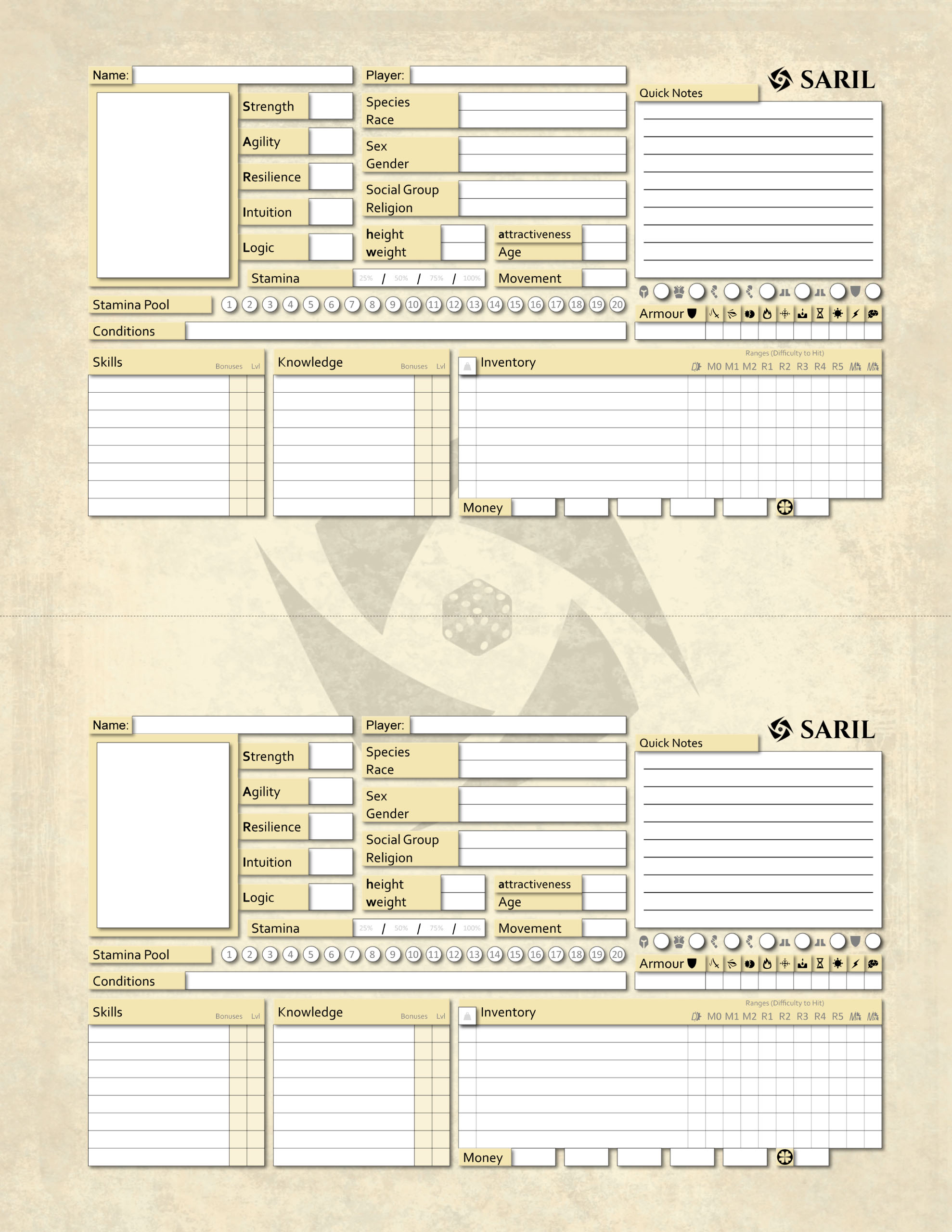 Character Sheet Base 2